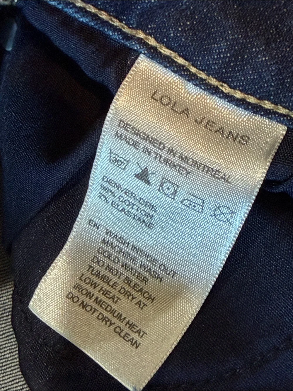 lola Dark Blue Straight Leg Jeans